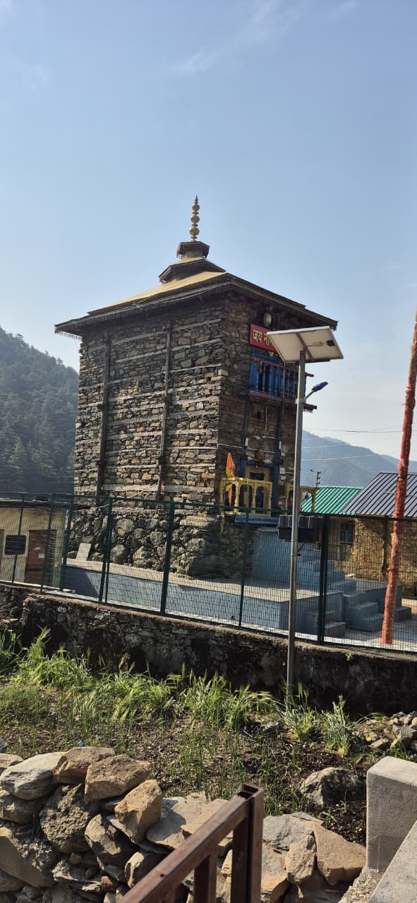 Balcony overlooking valley and hill